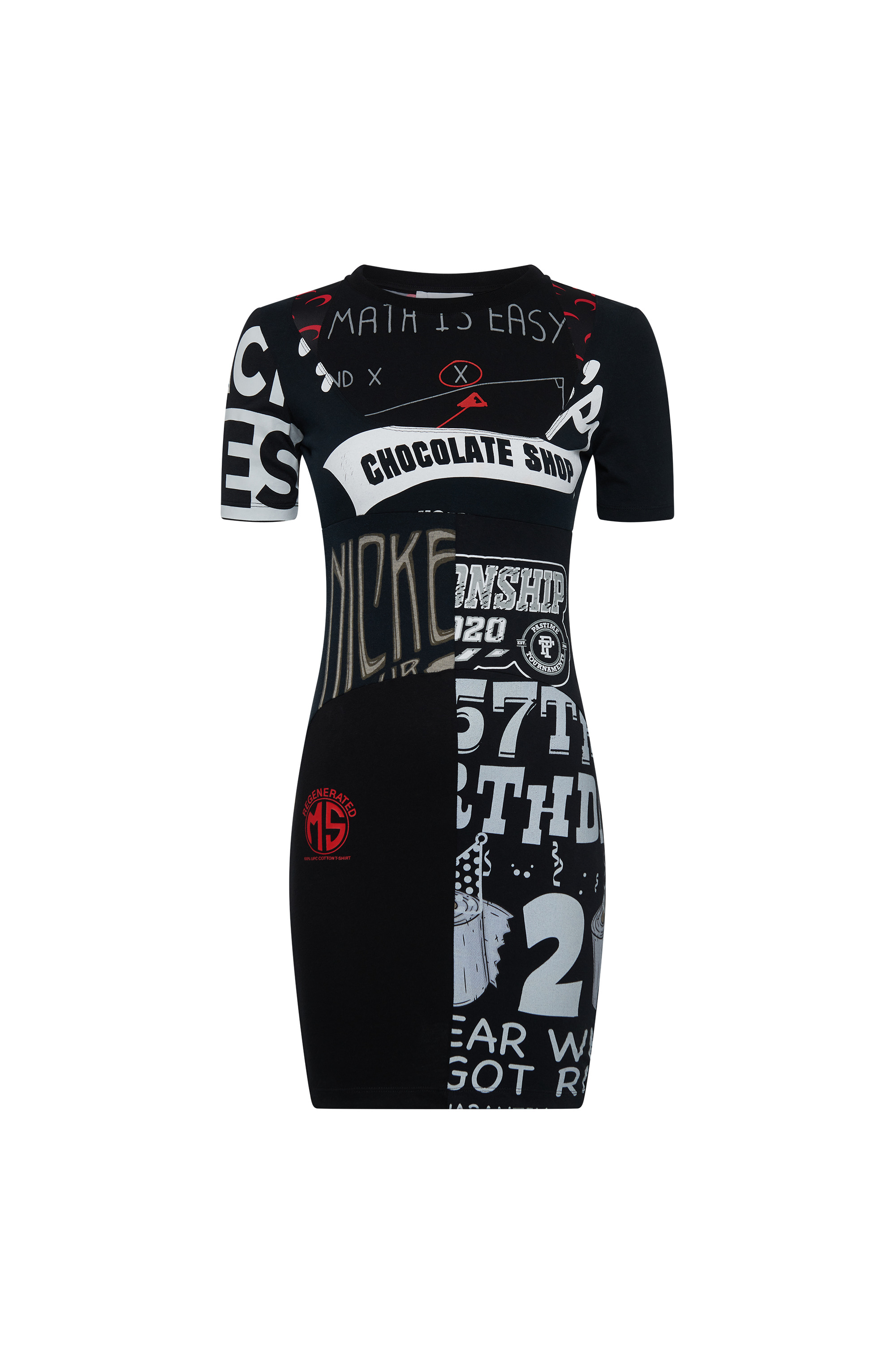 Upcycled Graphic T-Shirts Mini Dress - 5