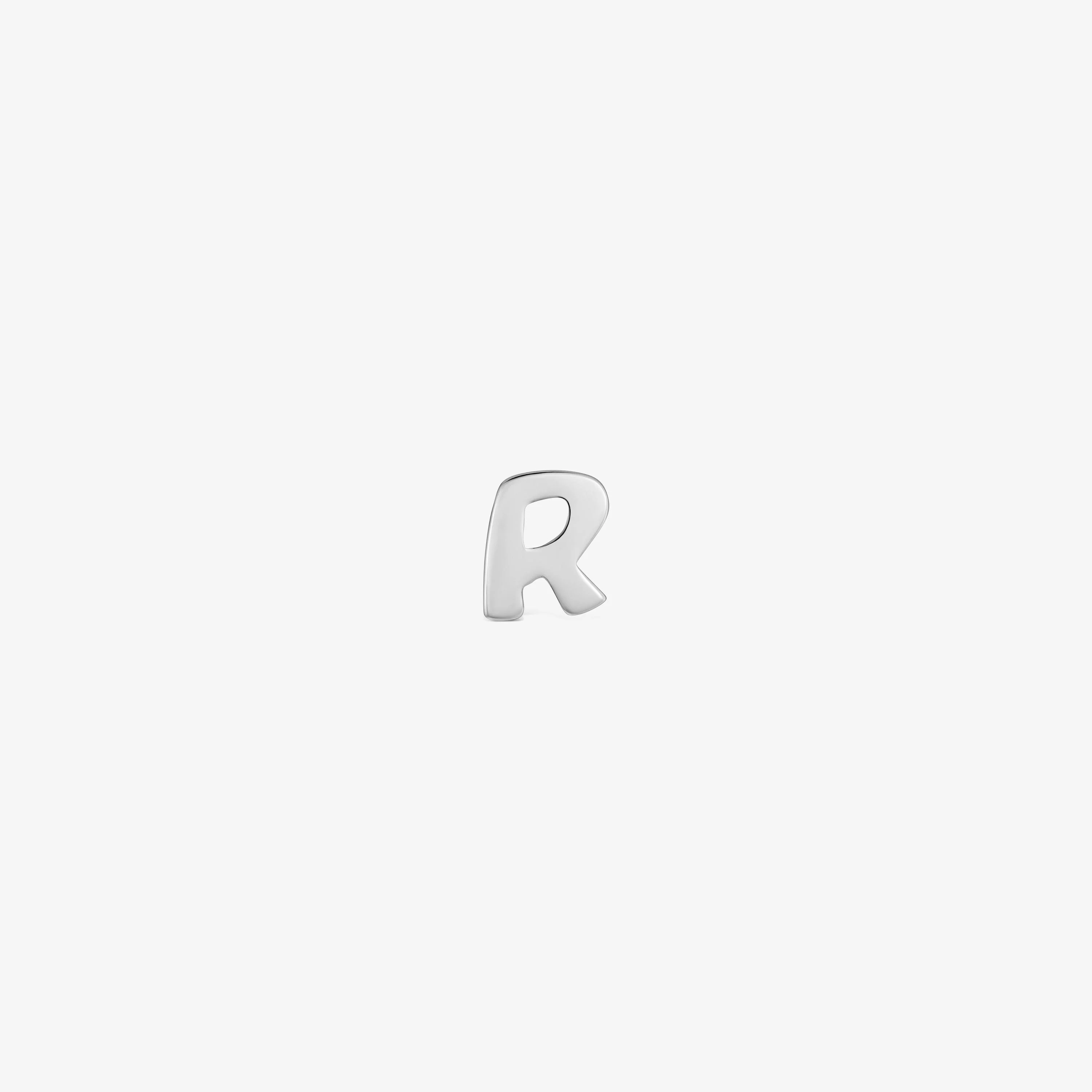 7 mm silver letter R Charm TOUS Mesh Tube - 1