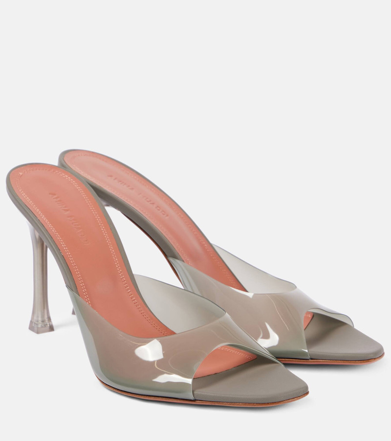Alexa Glass 95 PVC mules 1