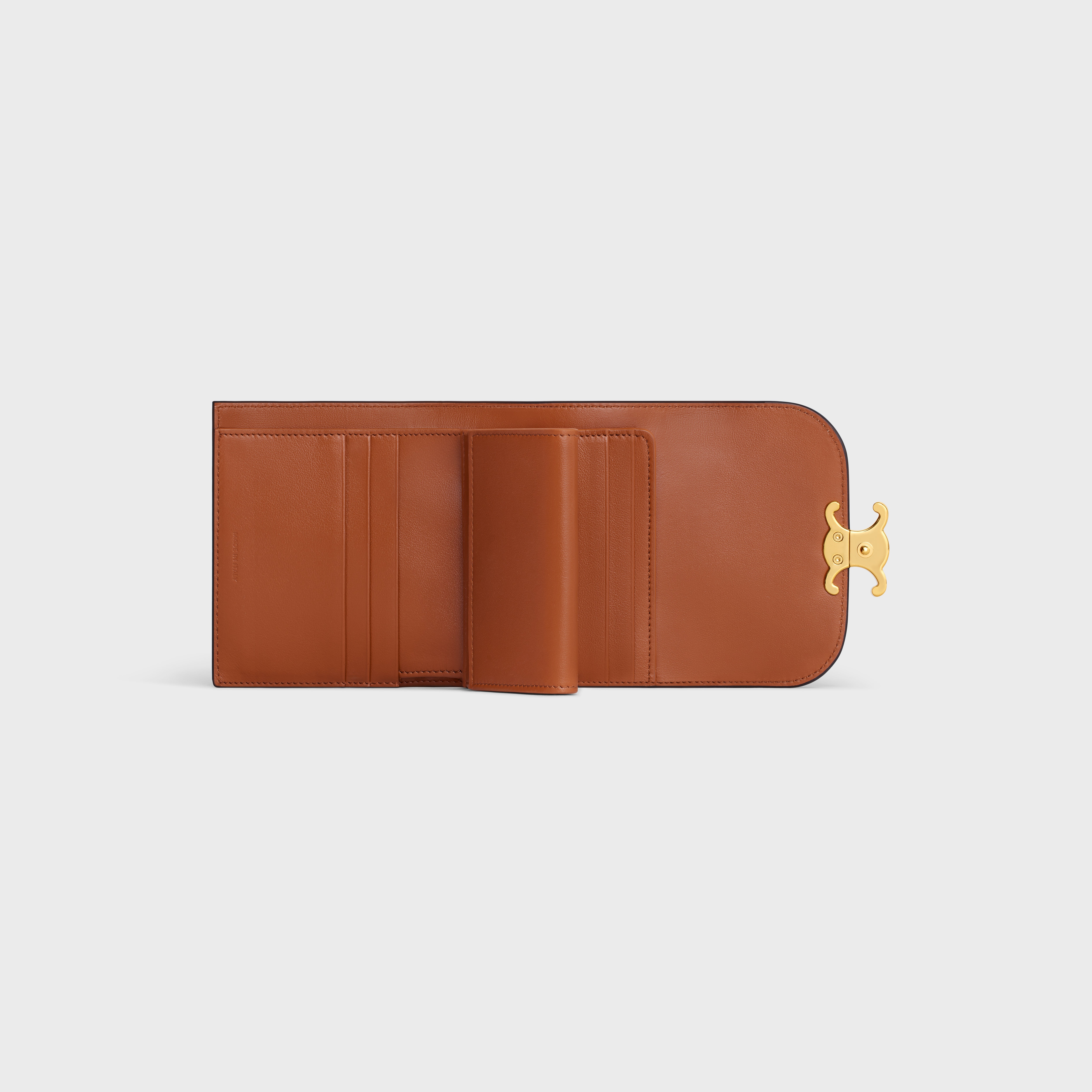 【関税&送料込】Celine Triomphe Small Wallet CELINE Triomphe Small Coated Canvas Wallet Black
