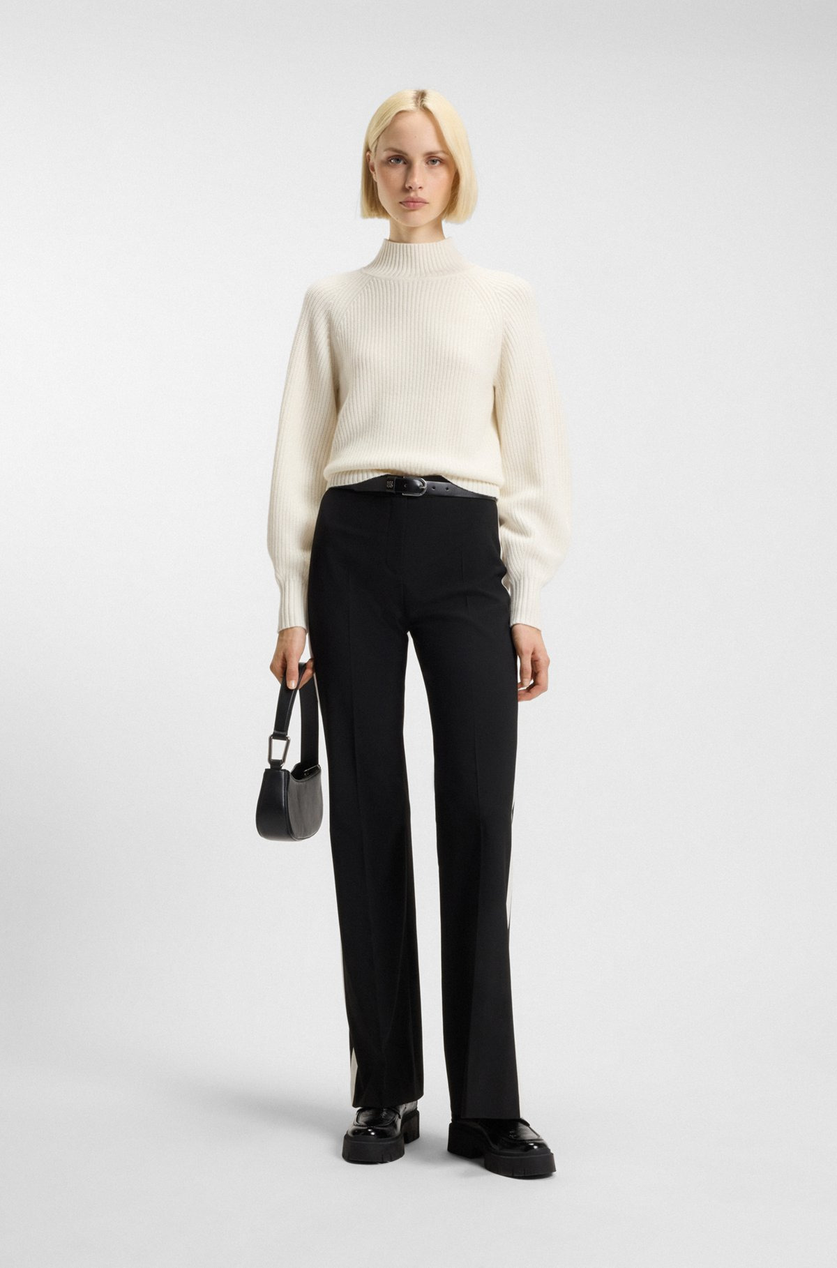 LOOSE-FIT ROLLNECK SWEATER WITH RAGLAN SLEEVES - 3