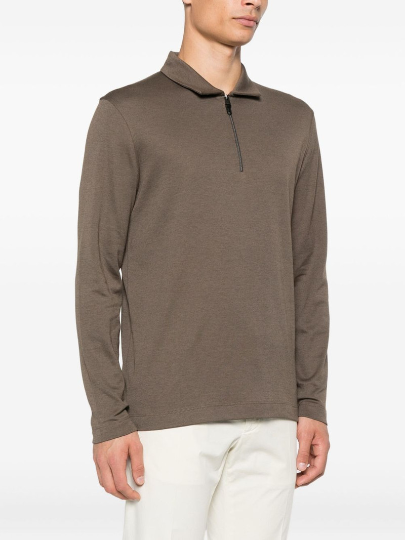 zip-neck long-sleeve sweater 3