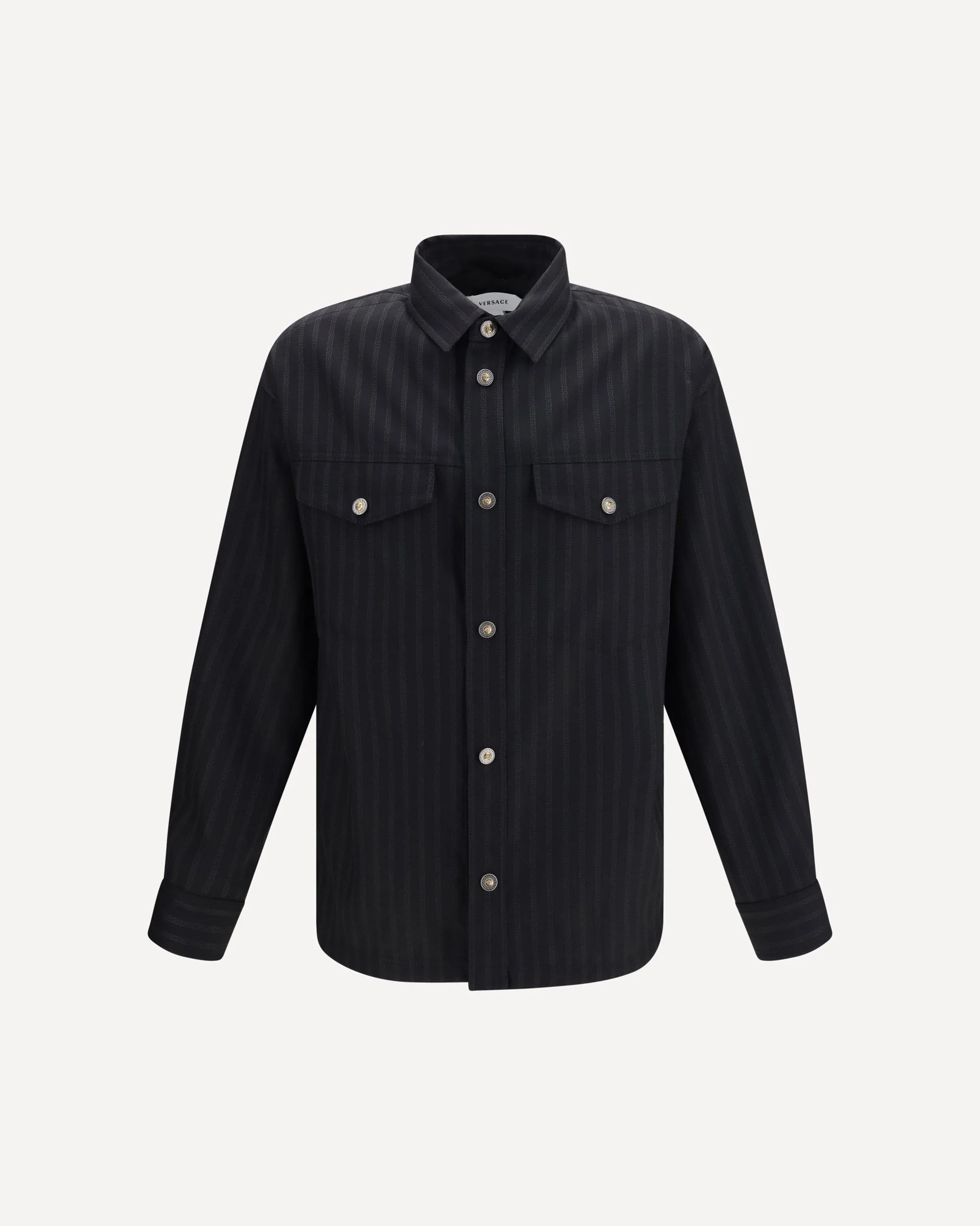Greca Monogram jacquard wool Shirt - 1