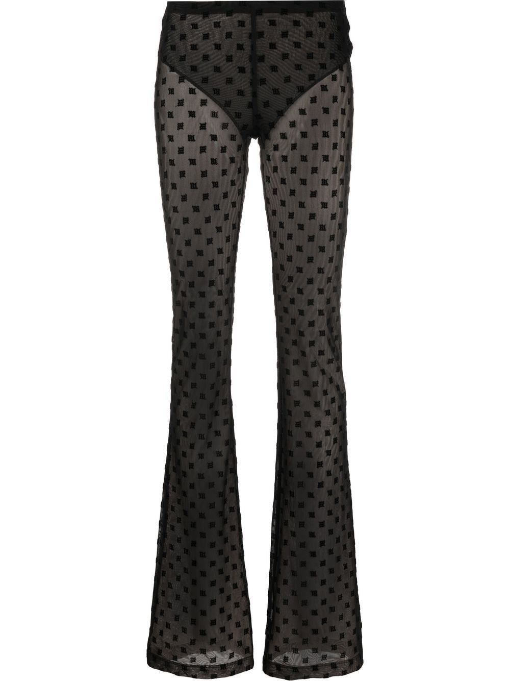 MISBHV Black Monogram Trousers