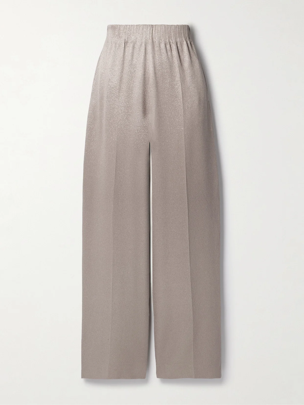 Maud Metallic Cloqué Wide-leg Pants - 1