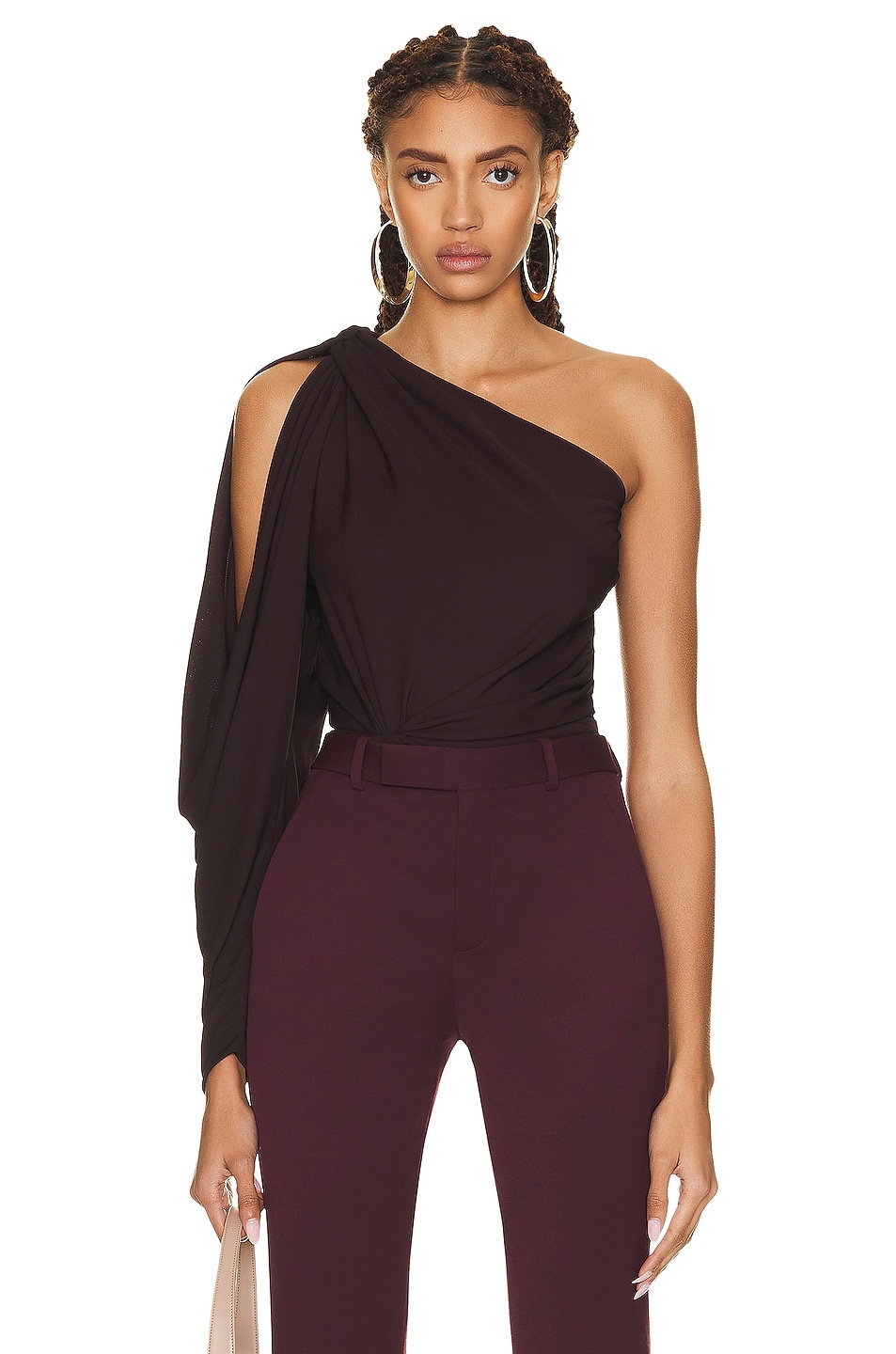 Jersey One Shoulder Bodysuit - 1