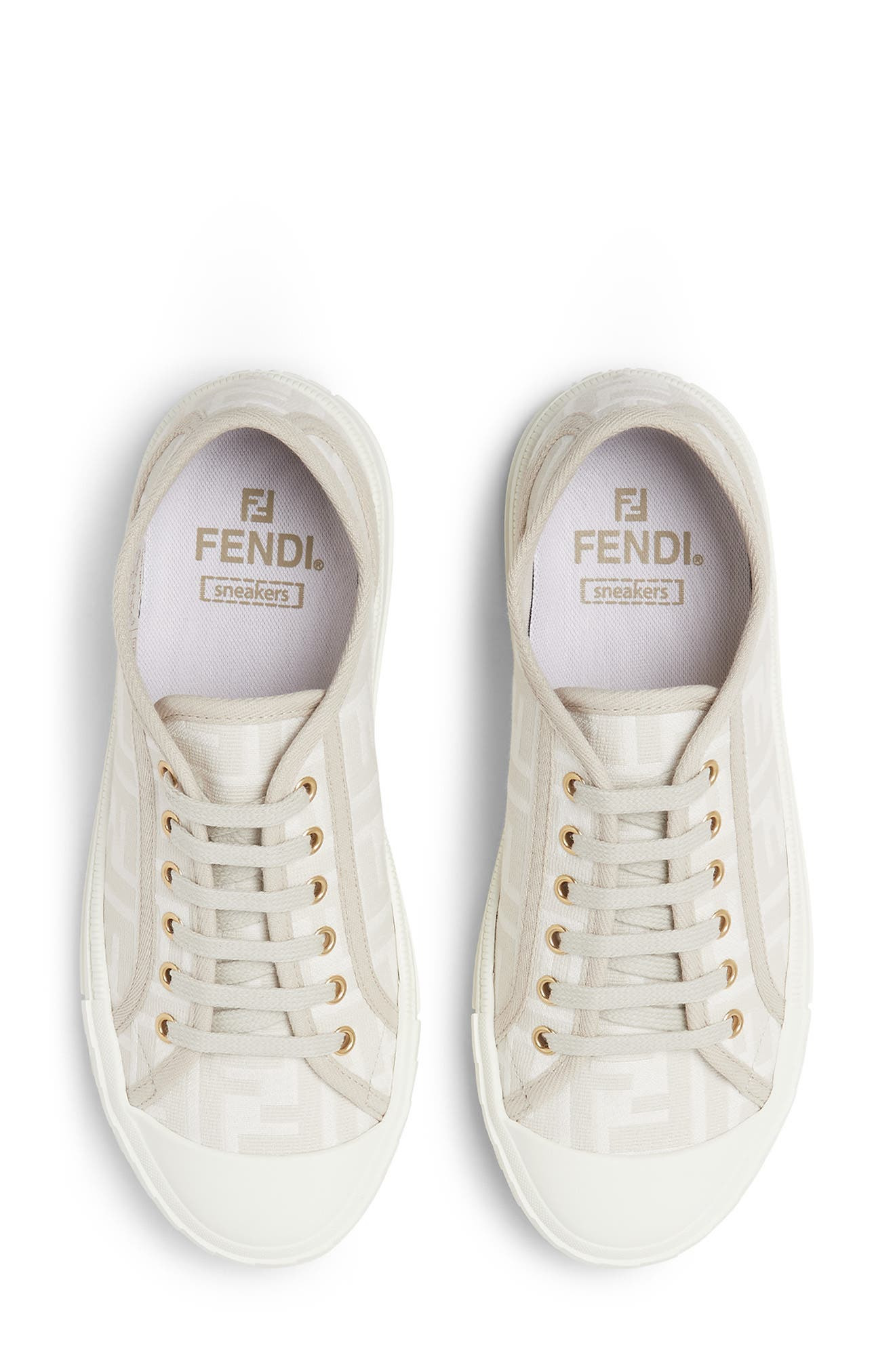 Fendi FF Domino Sneaker in Ivory at Nordstrom - 3