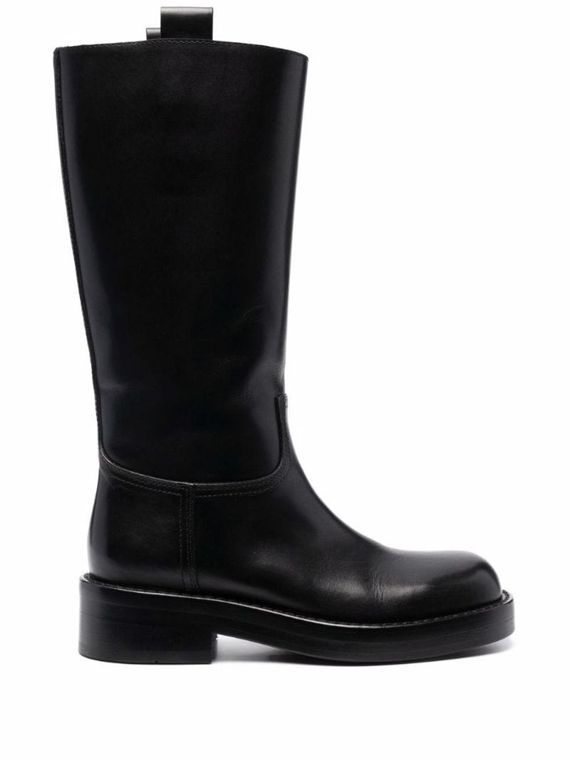 Stein mid-calf almond-toe boots - 1