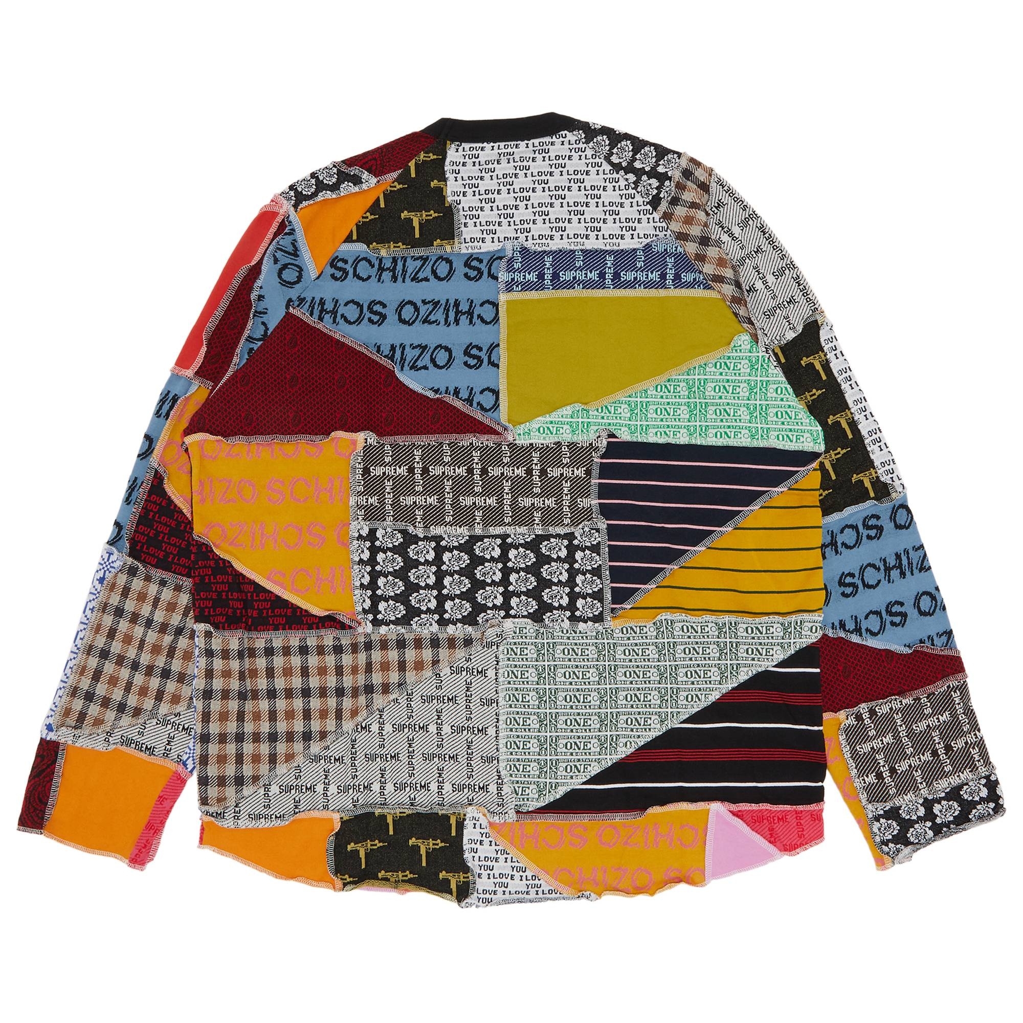 Supreme Patchwork Jacquard Long-Sleeve Top 'Multicolor' - 2