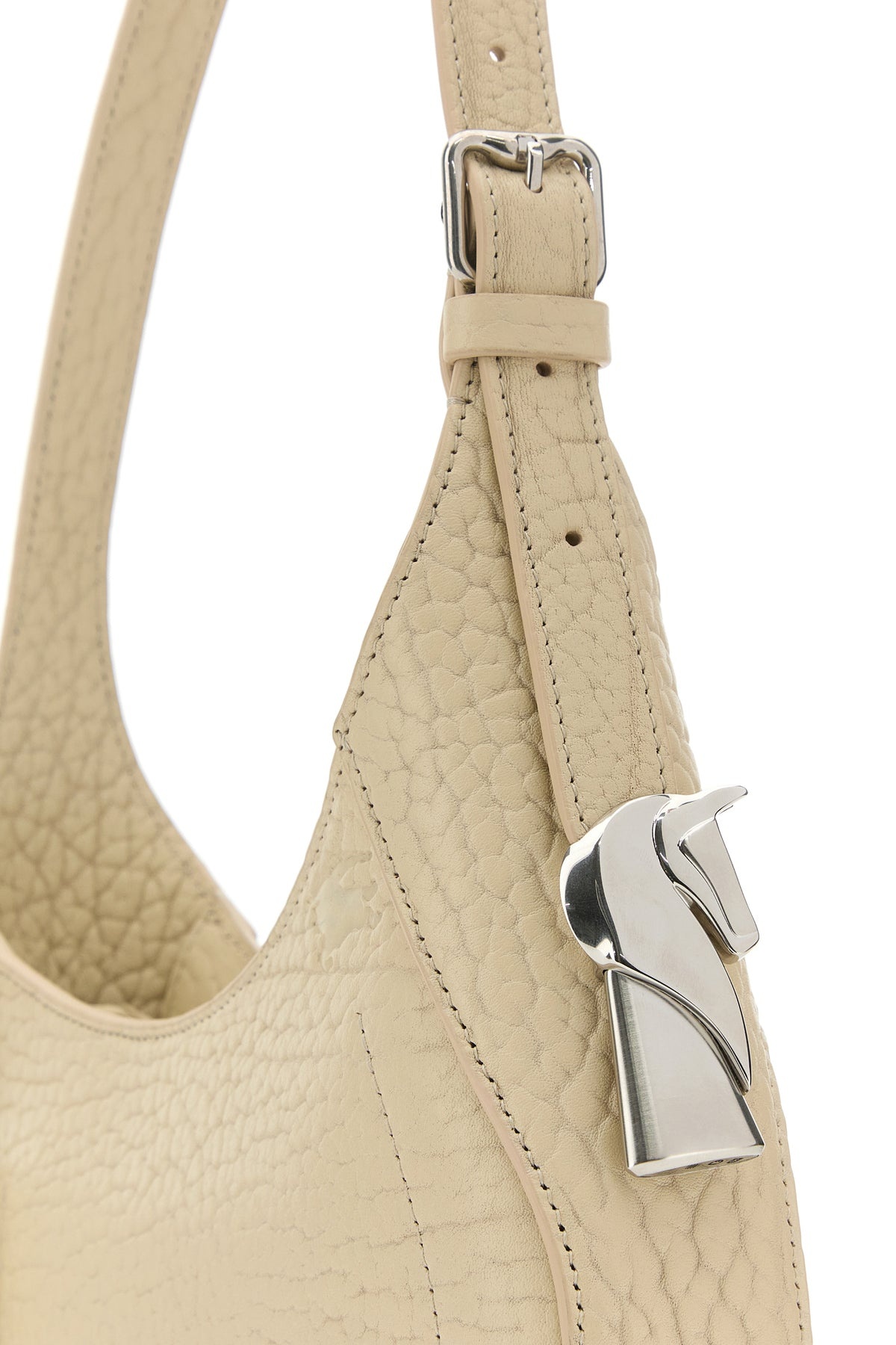 Sand leather small Chess shoulder bag - 4