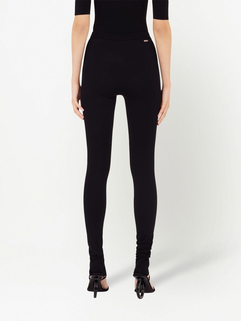 logo-plaque stretch-fit leggings - 4
