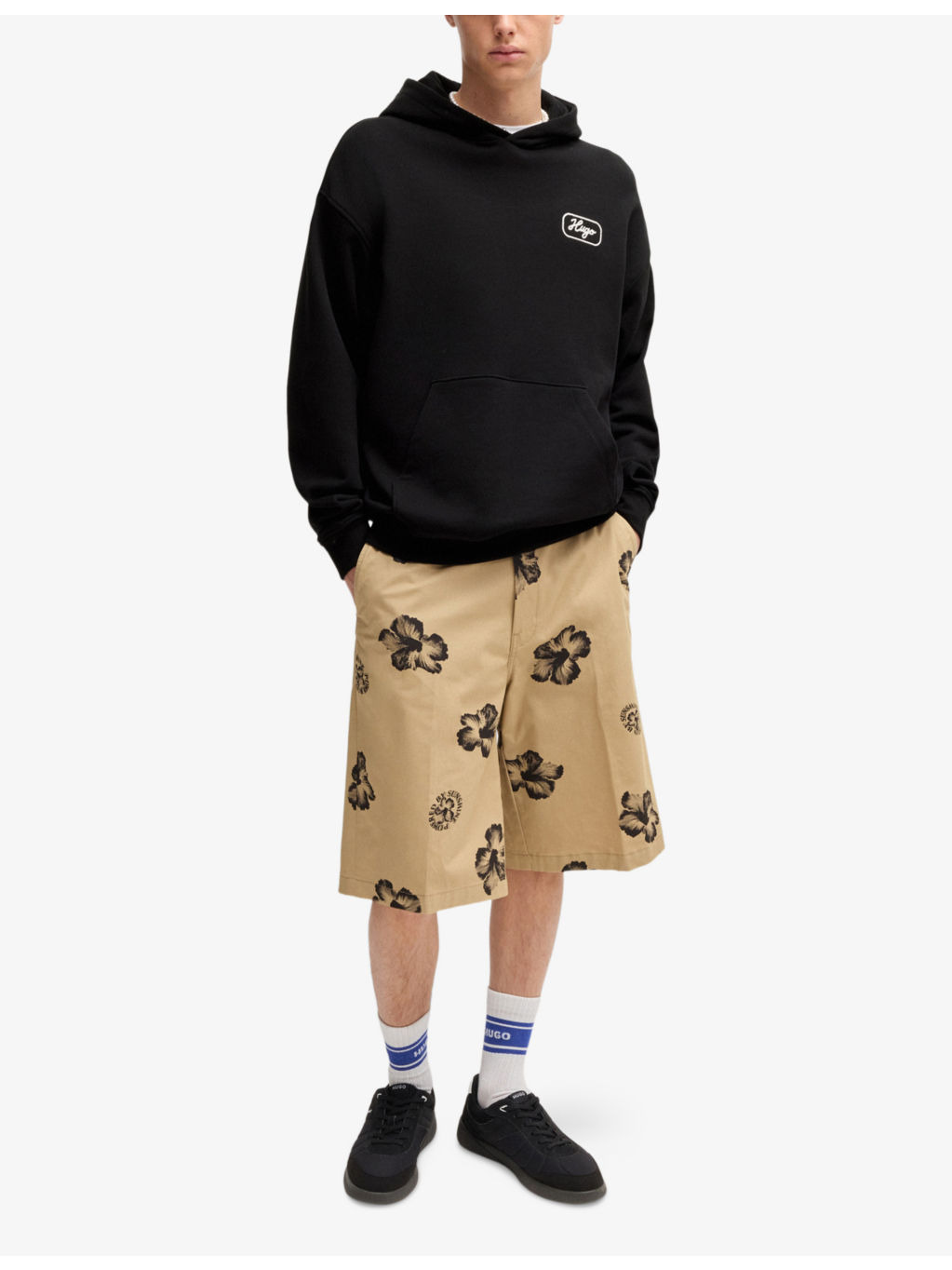 Brand-Embroidered Kangaroo-Pocket Cotton-Jersey Hoody - 2