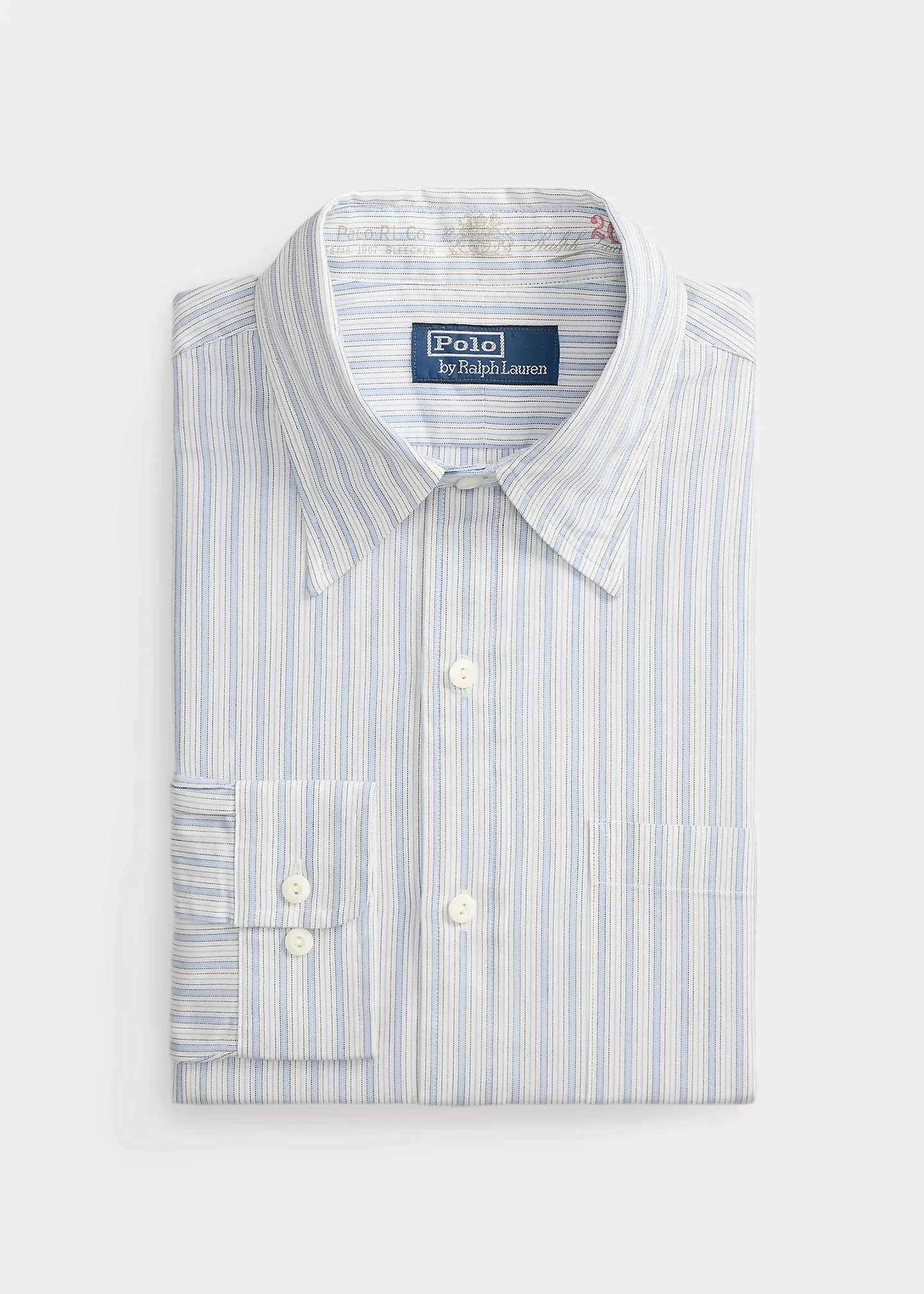 Custom Fit Striped Woven Shirt - 1