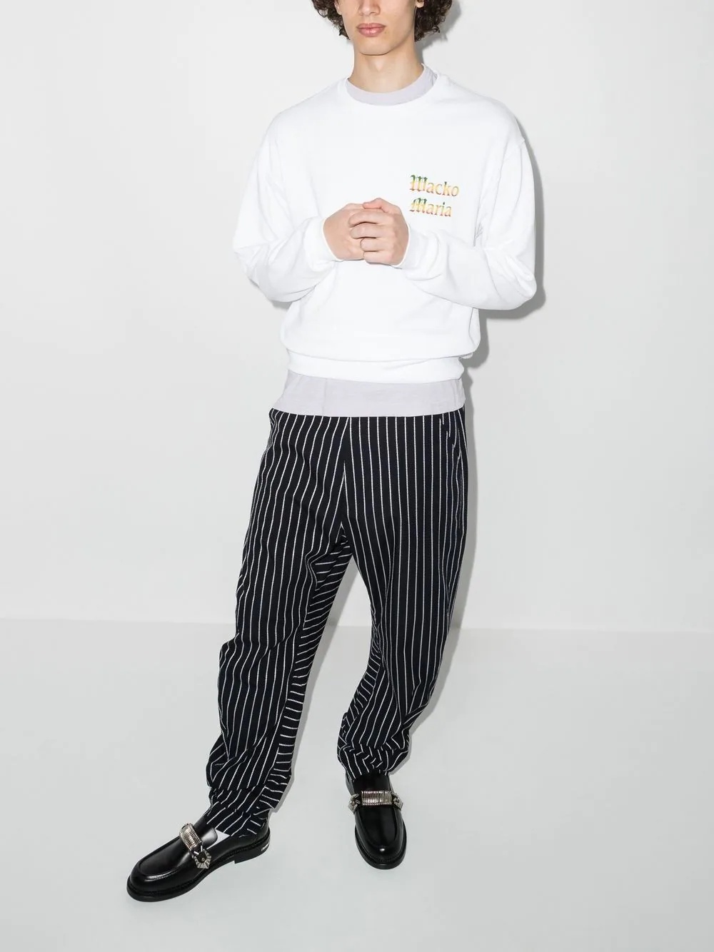 logo-print crew-neck sweatshirt - 4