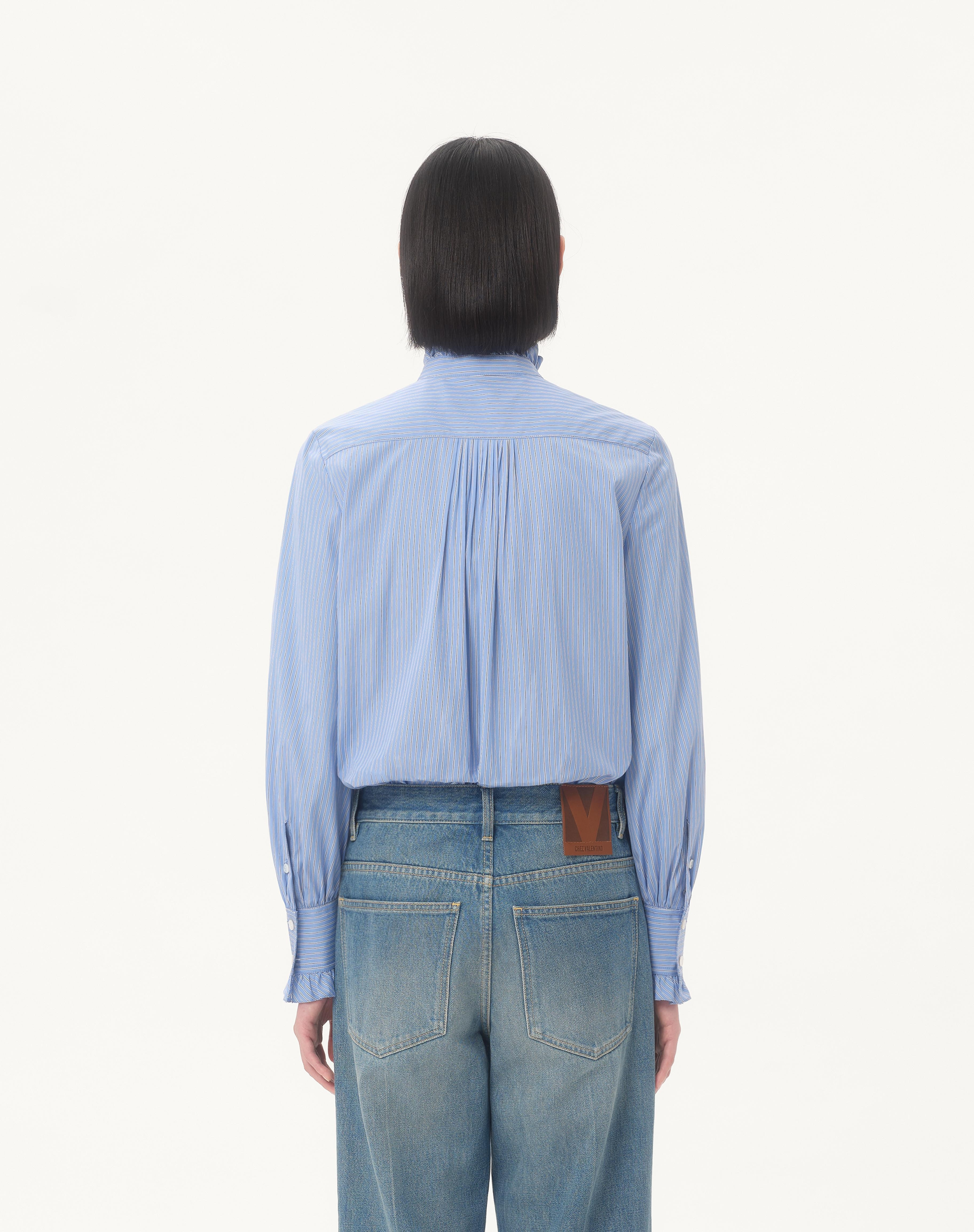 CLASSIC STRIPE POPELINE SHIRT - 7