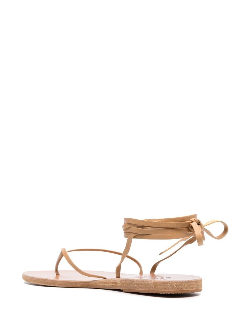 leather ankle-tie sandals - 3