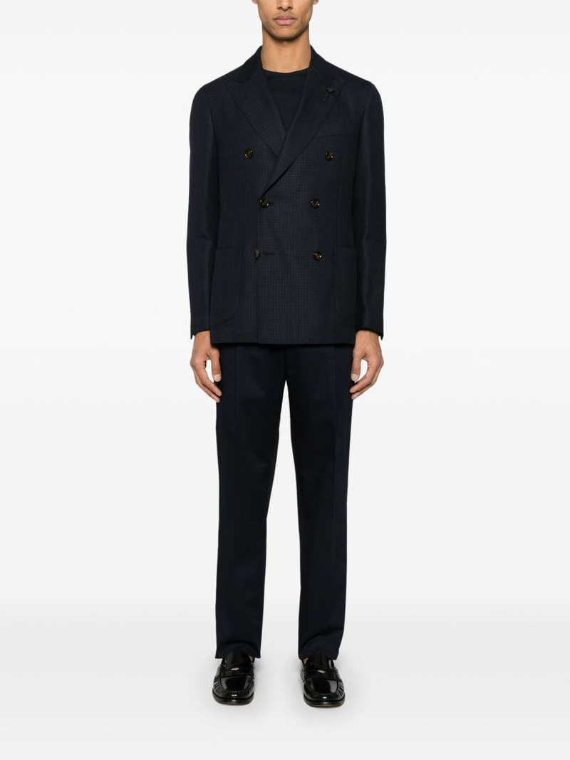 LARDINI short-side-slits T-shirt outlook