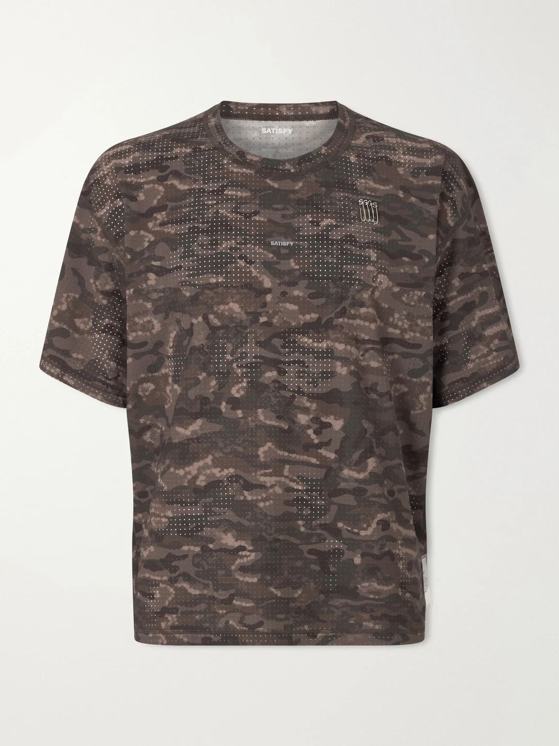 Embellished Printed Space-O™ Mesh T-shirt - 1