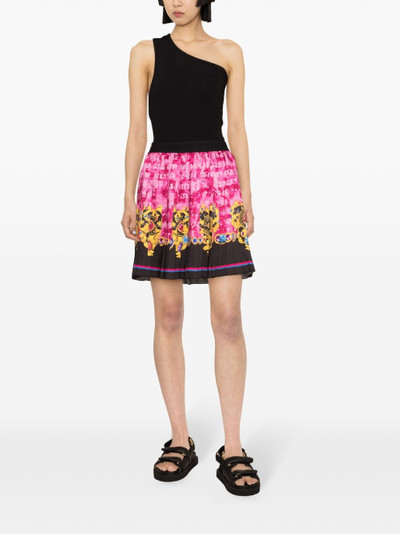 VERSACE JEANS COUTURE Heart Couture pleated miniskirt outlook