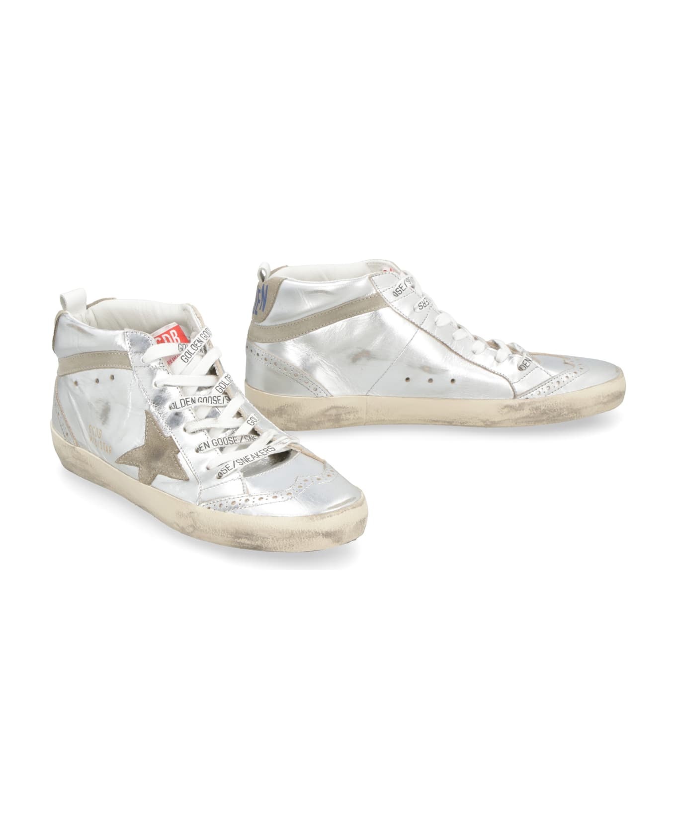 Mid Star Leather Sneakers - 3