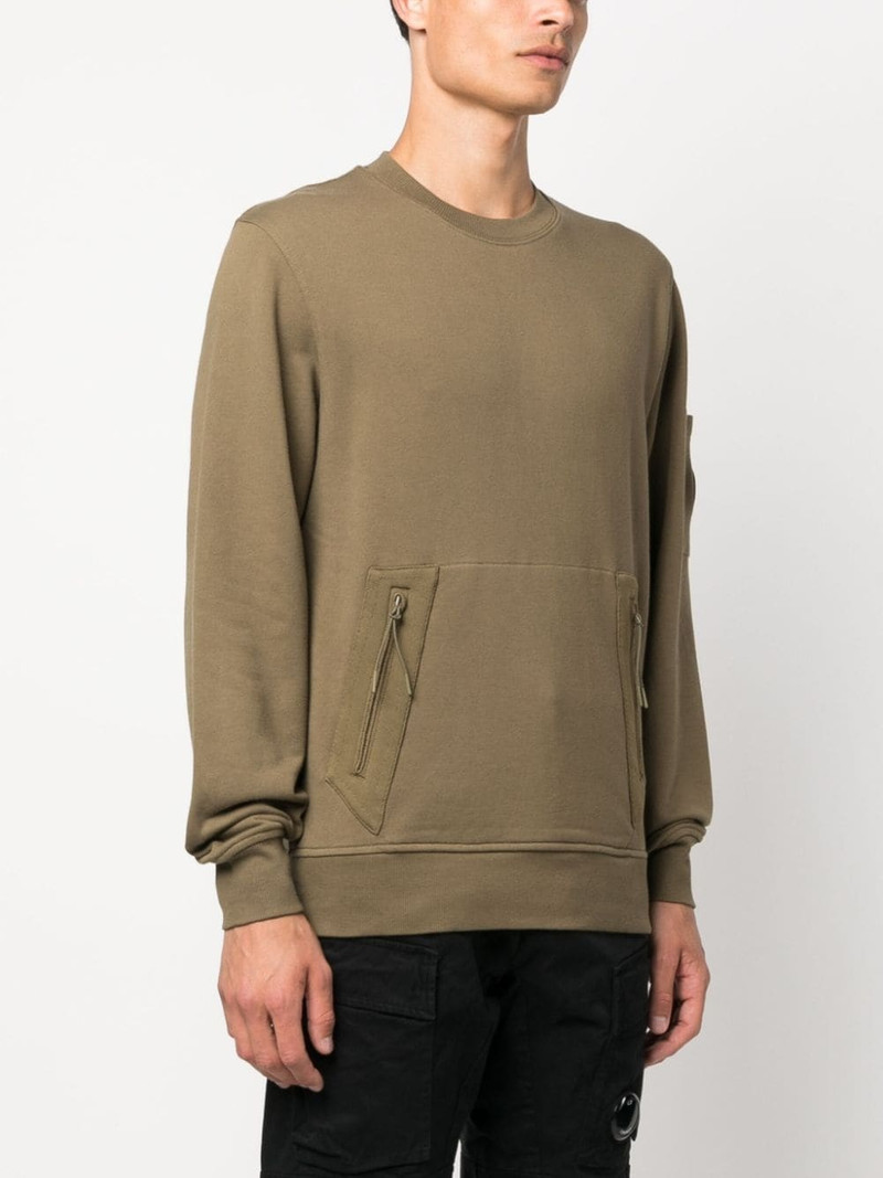 sleeve-pocket crew-neck sweatshirt 3