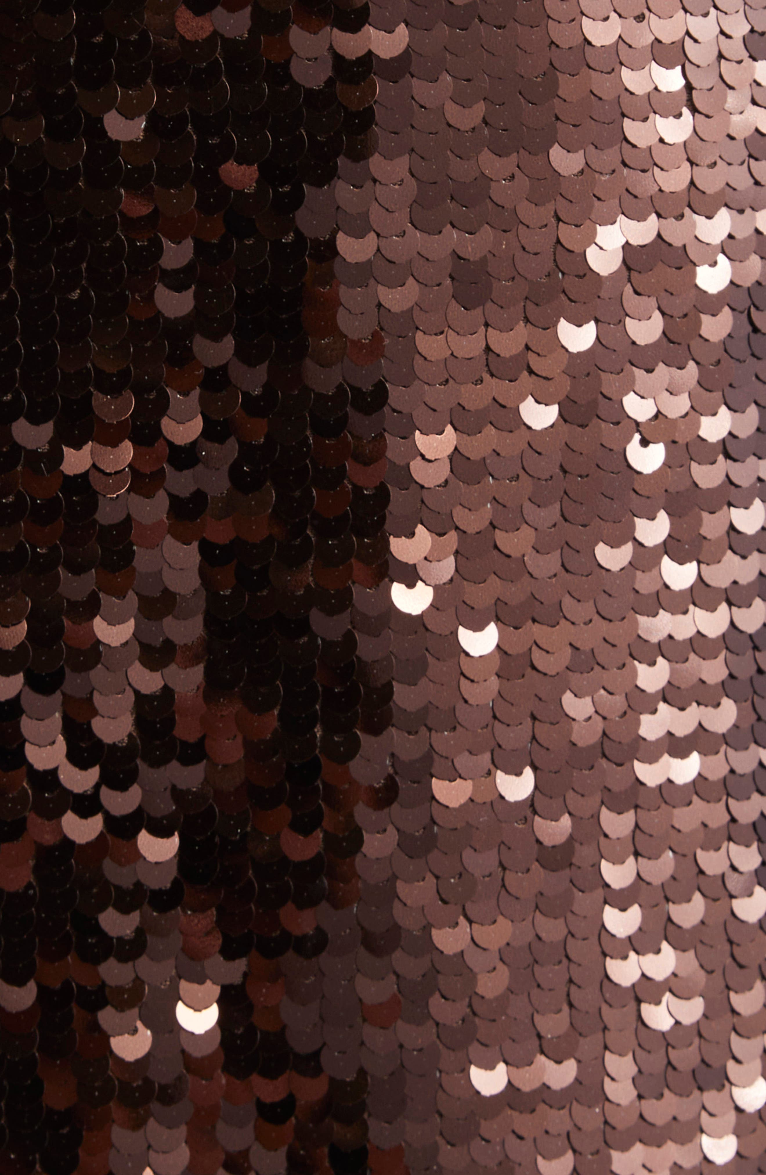 L'AGENCE Karma Sequin Maxi Dress in Chocolate at Nordstrom - 6