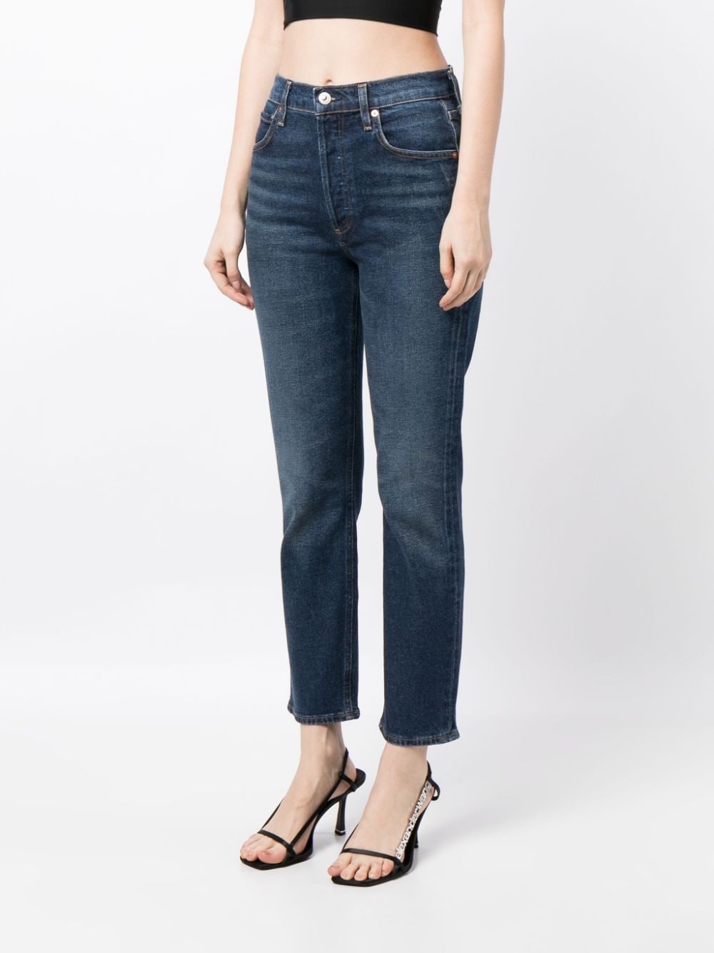 Jolene stonewashed cropped jeans - 3