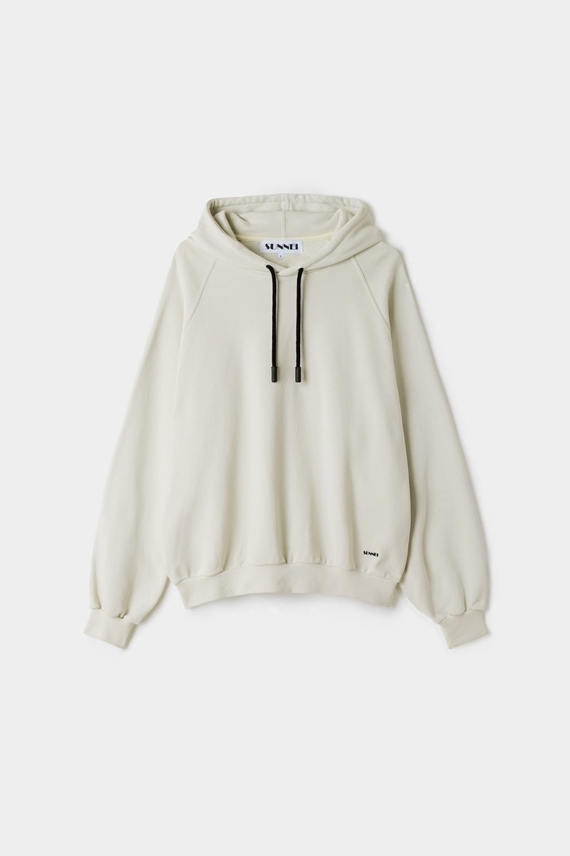 SMALL LOGO HOODIE / silver birch 1