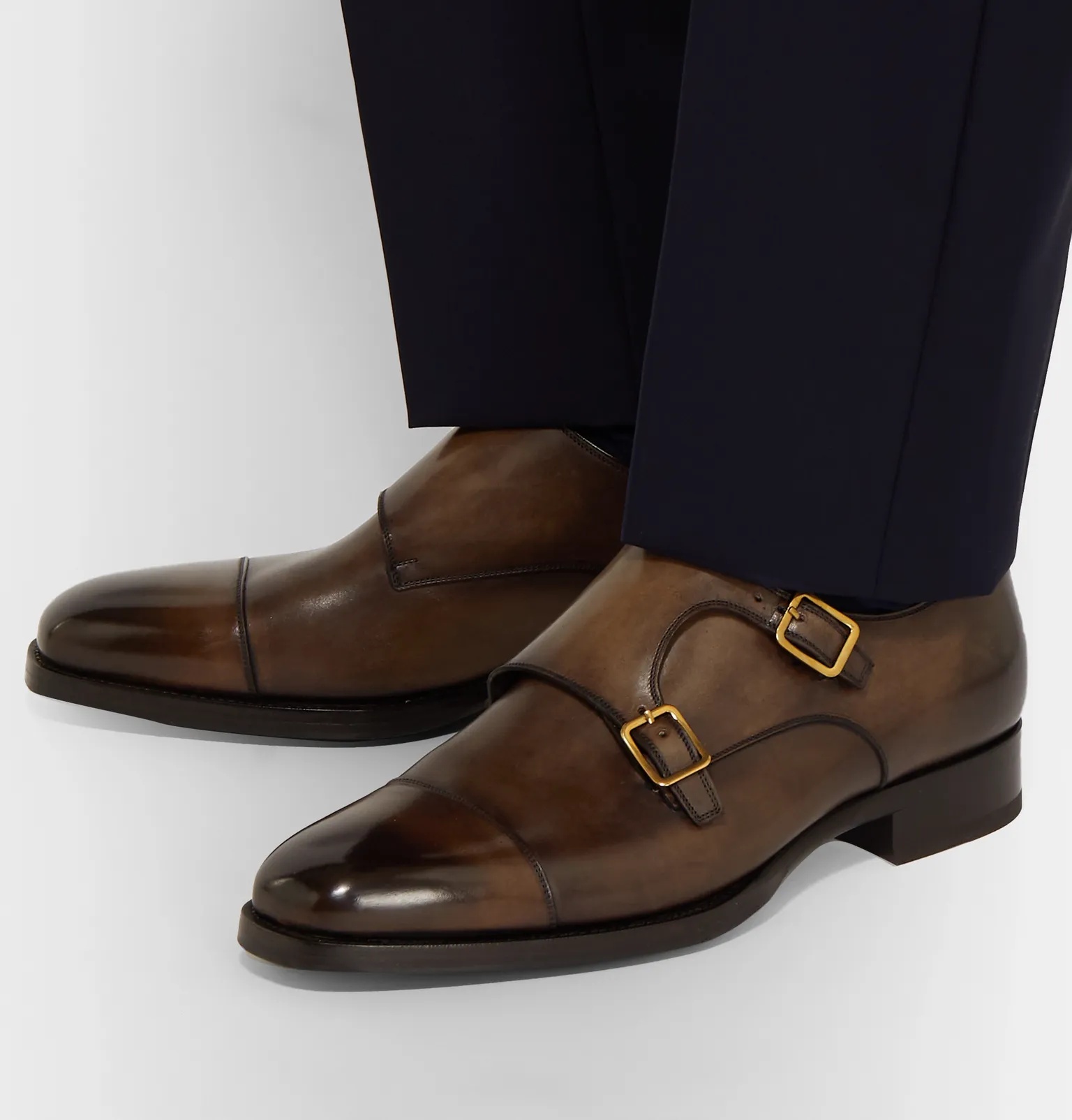 Wessex Leather Monk-Strap Shoes - 5