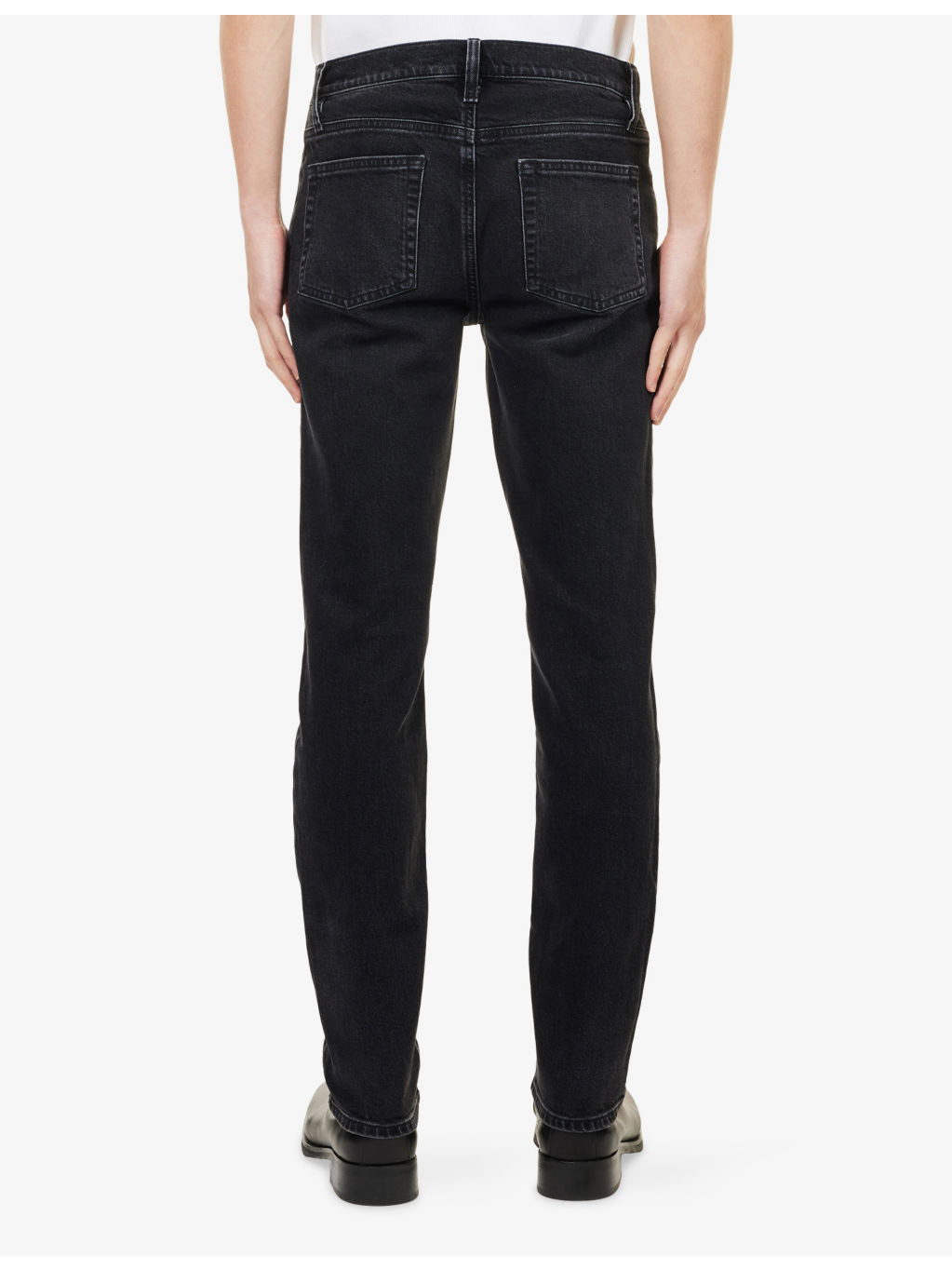 The Modern Straight-Leg Faded-Was Denim Jeans - 4