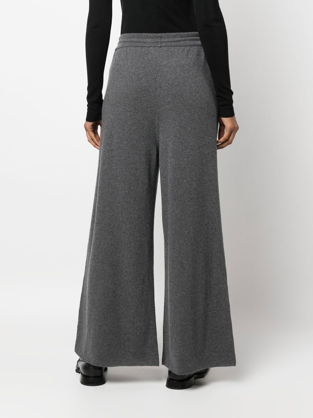 wide-leg knitted trousers - 4