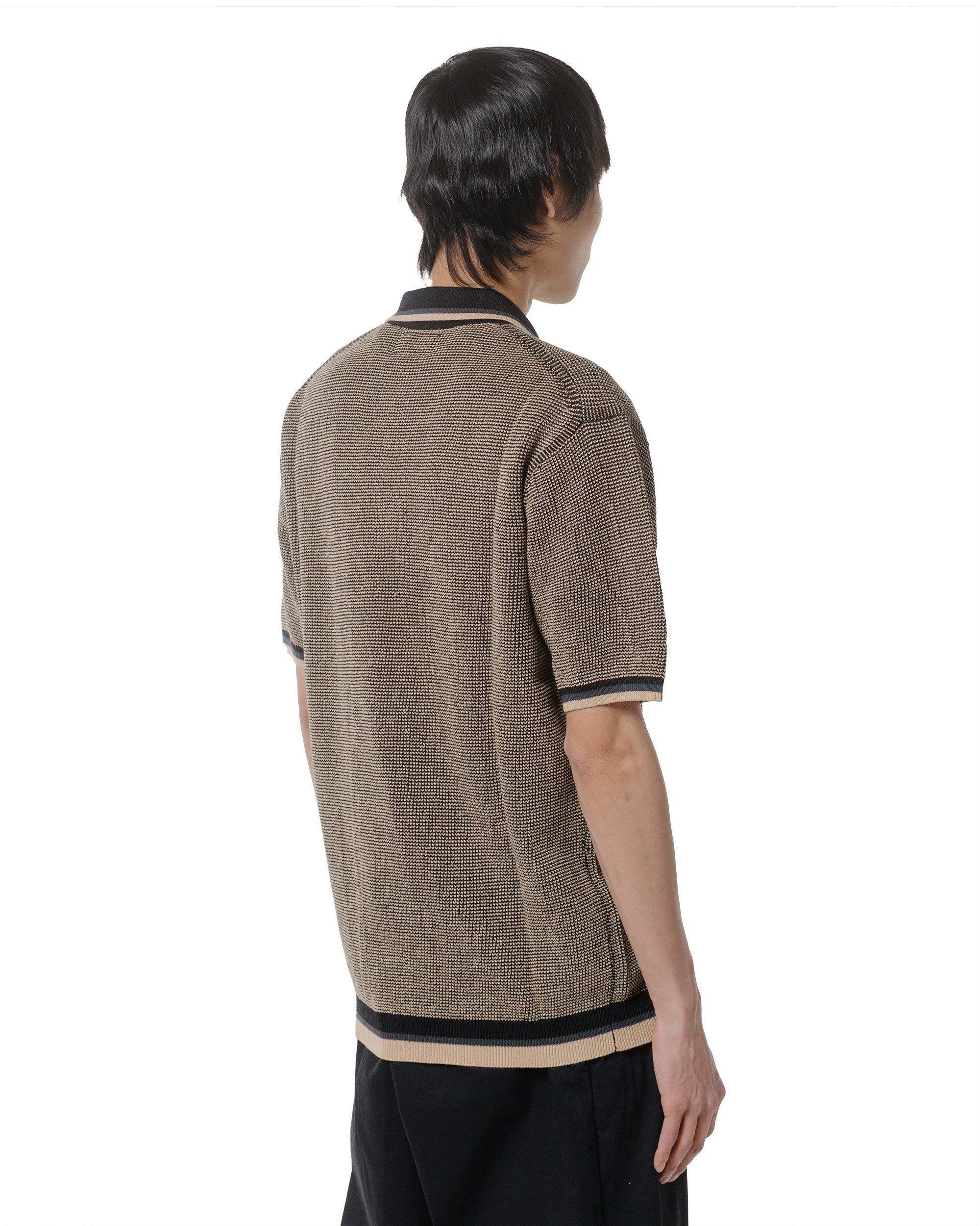 Zip Knit Polo Black - 3