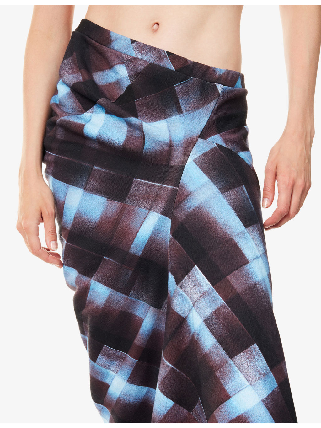 Harens Abstract Graphic-Print Cotton-jersey Skirt - 5