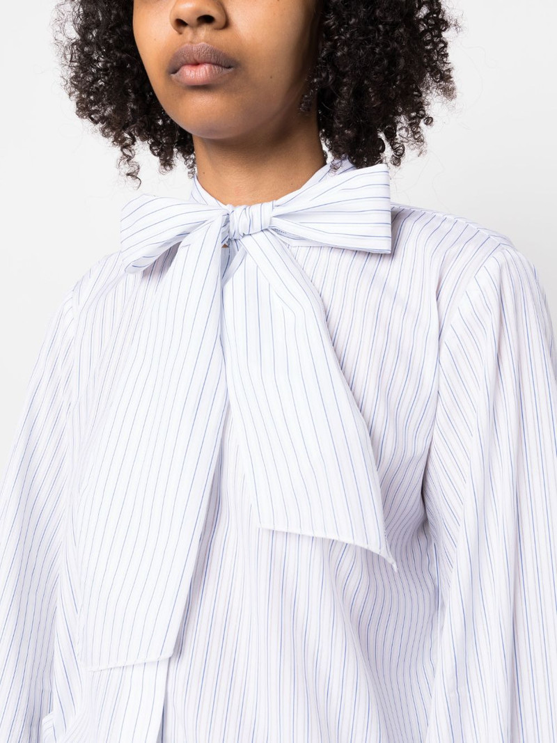 striped pussy-bow shirt 5