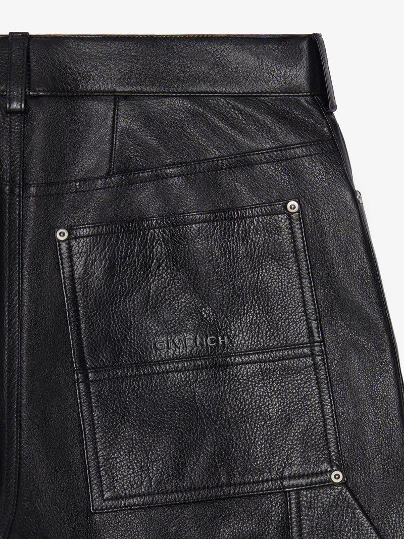 Givenchy CARPENTER PANTS IN LEATHER outlook