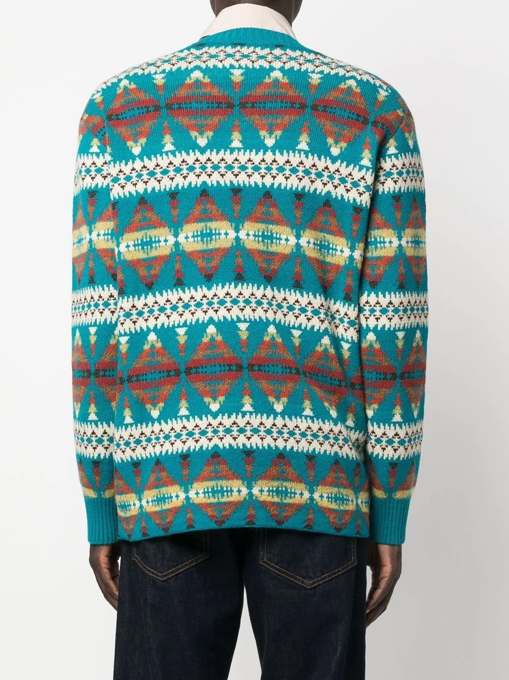 intarsia-knit wool jumper - 4