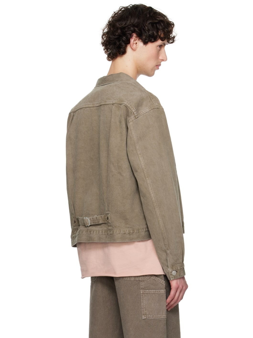 Khaki Thumper Type II Denim Jacket - 3