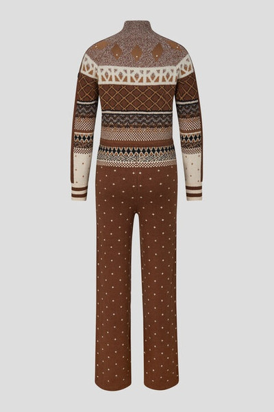 BOGNER Agnetha knitted overalls in Brown outlook