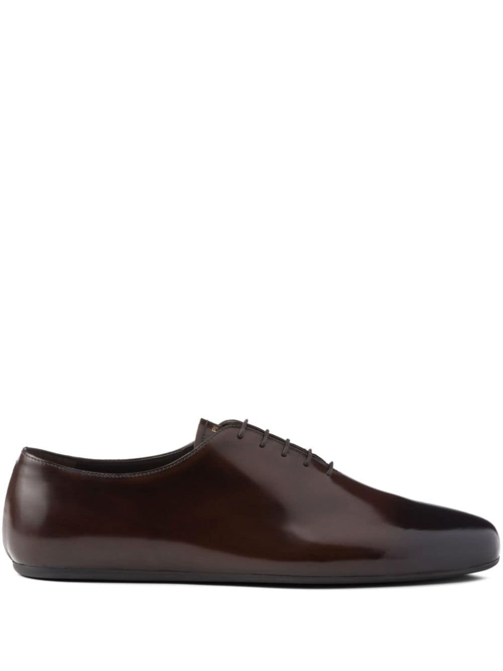 brushed leather lace-ups - 1