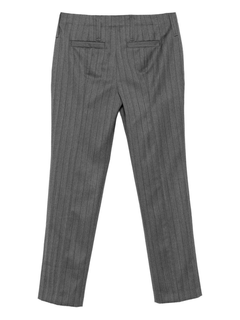 pinstripe wool trousers - 2