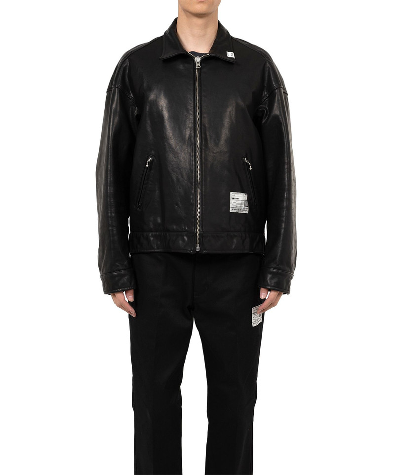 "BEDWIN & THE MMY” Leather Zip Jacket 1
