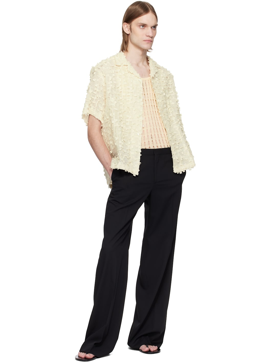 Beige Ted Embroidered Shirt - 4