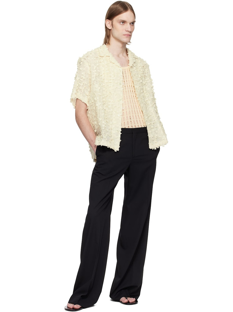 CMMN SWDN Beige Ted Embroidered Shirt outlook