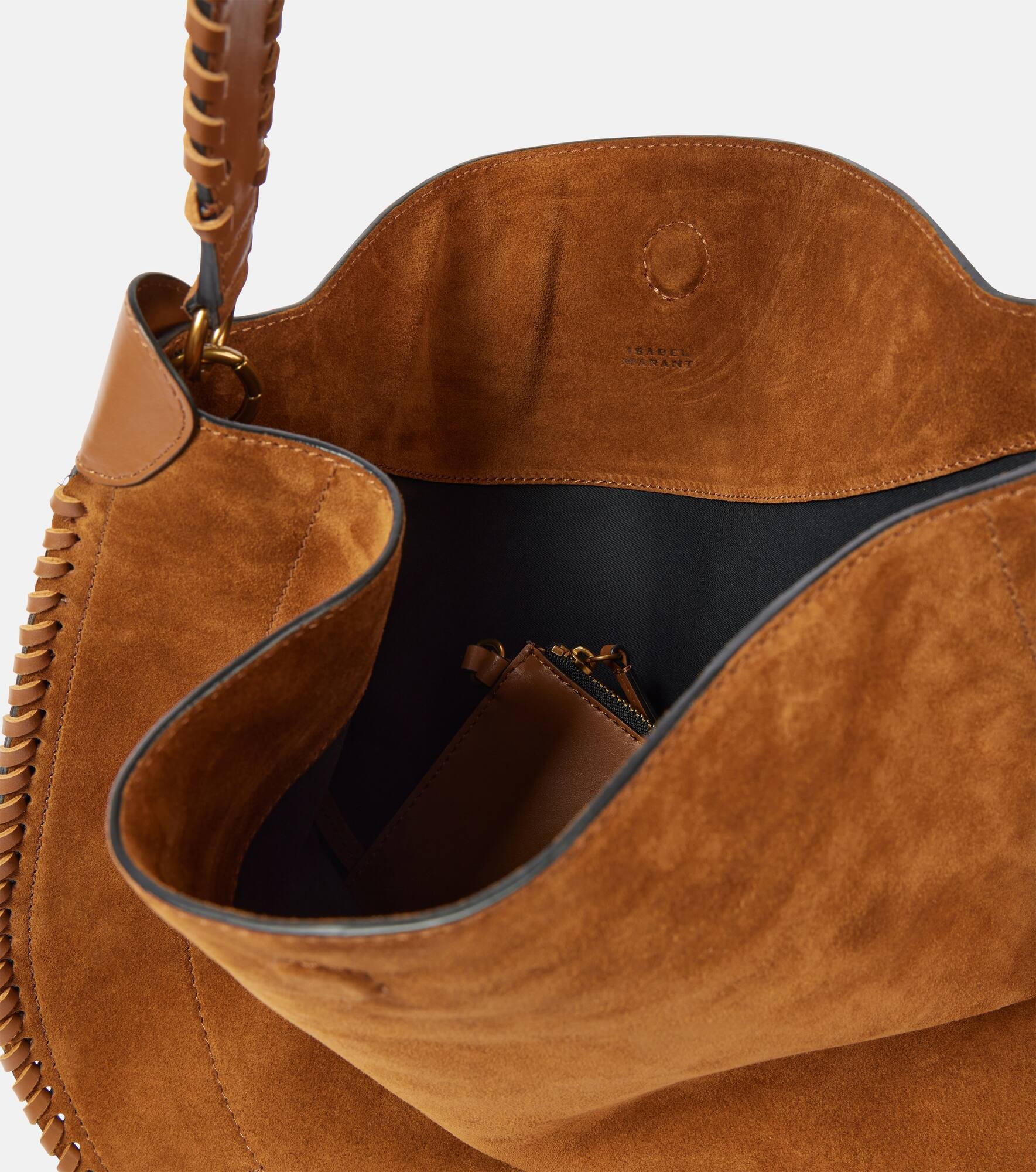 Oskan braided suede shoulder bag - 3