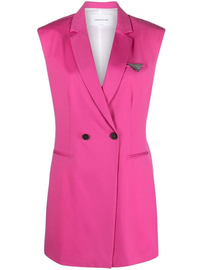 sleeveless merino-wool blazer 1