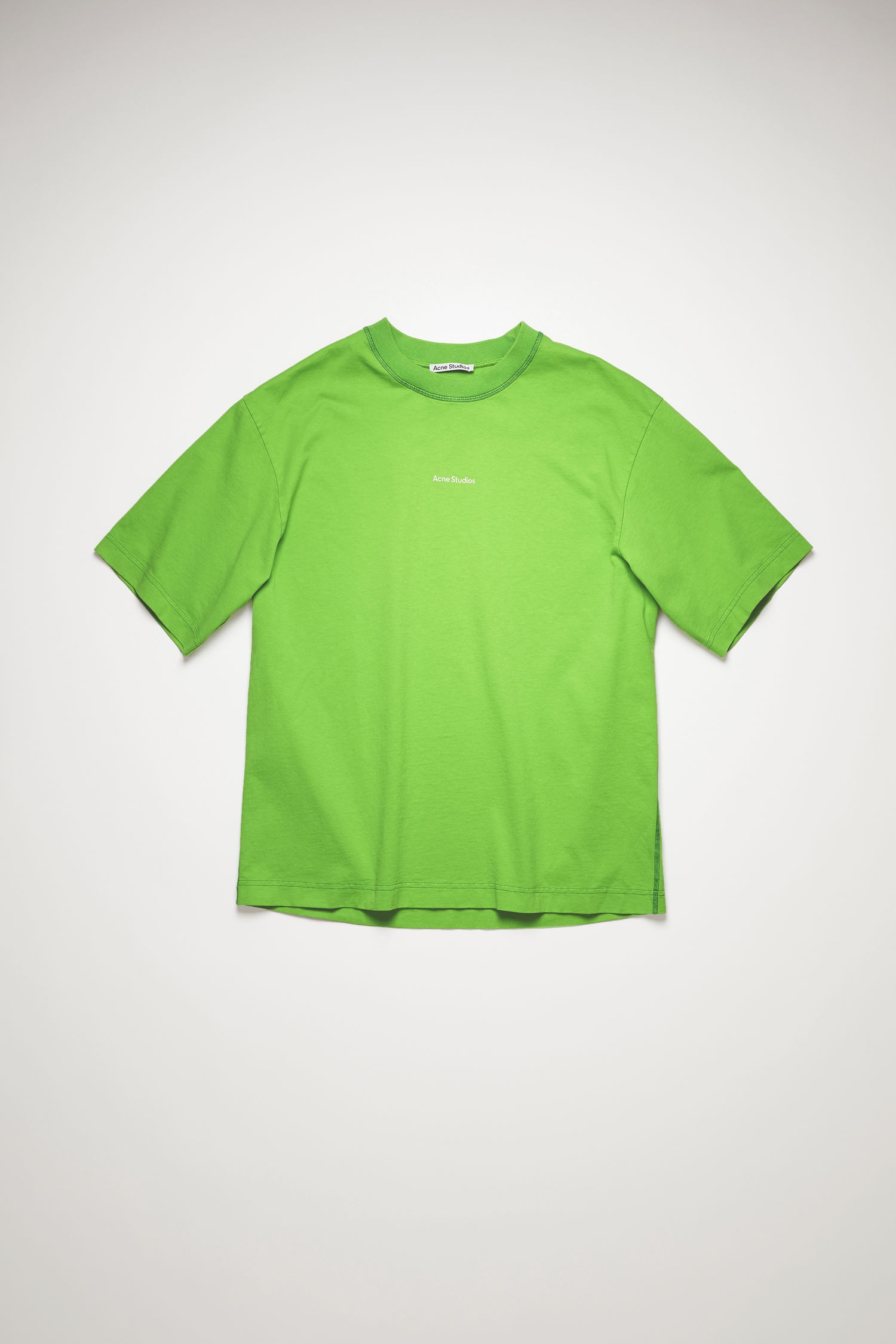 Reverse-logo t-shirt bright green - 4