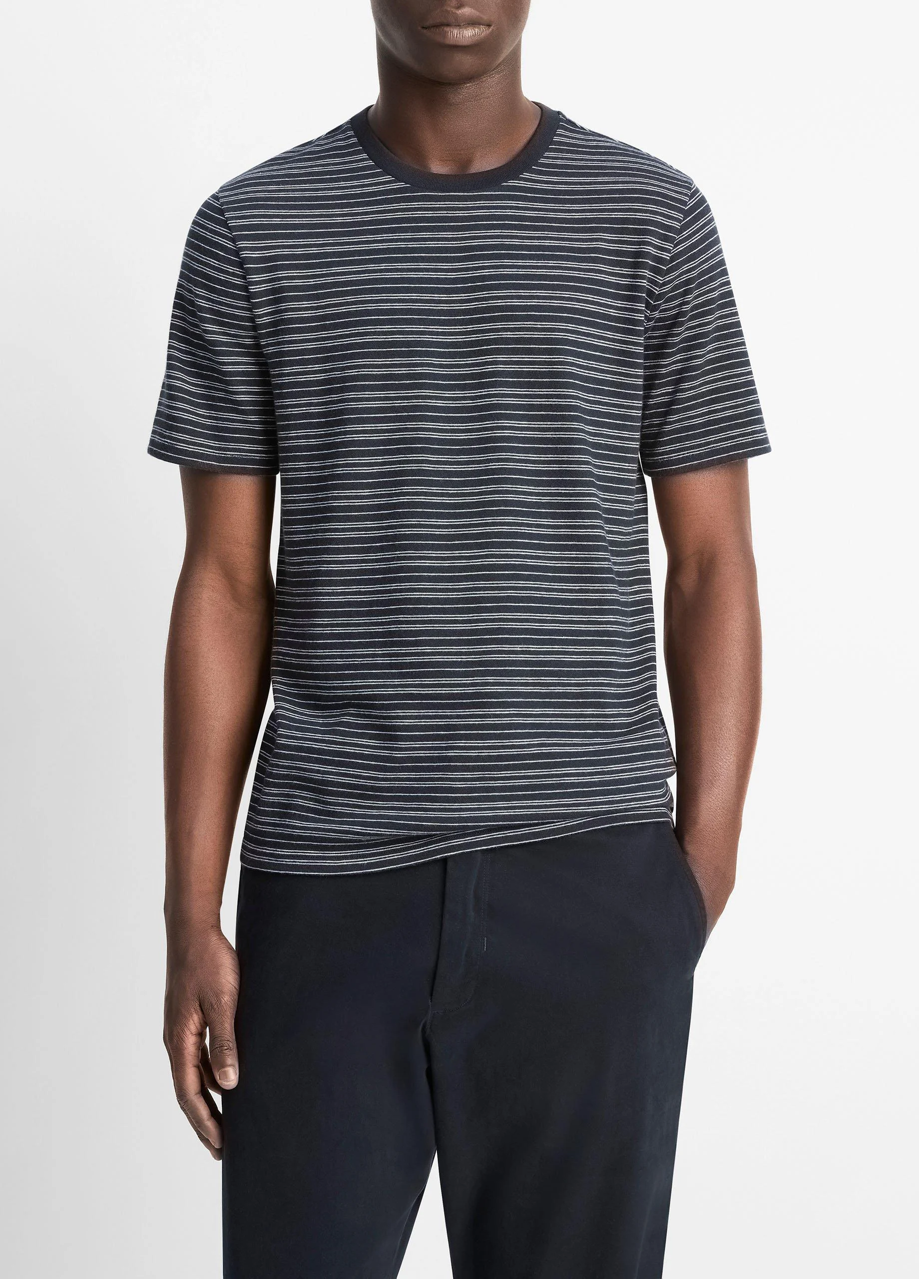 Striped Cotton T-Shirt - 1