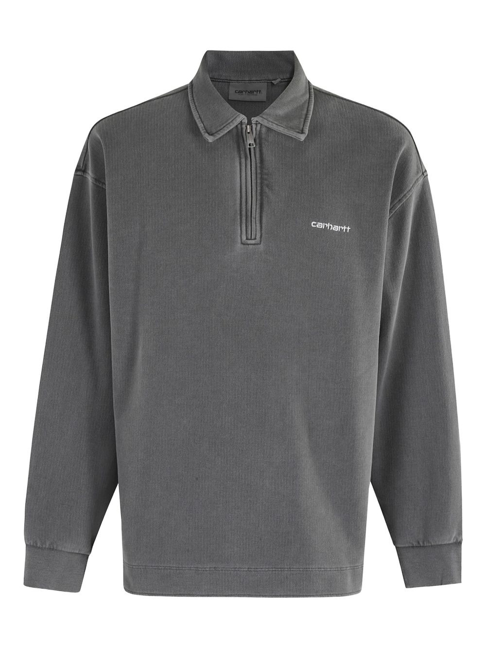 polo-neck half-zip sweatshirt - 1