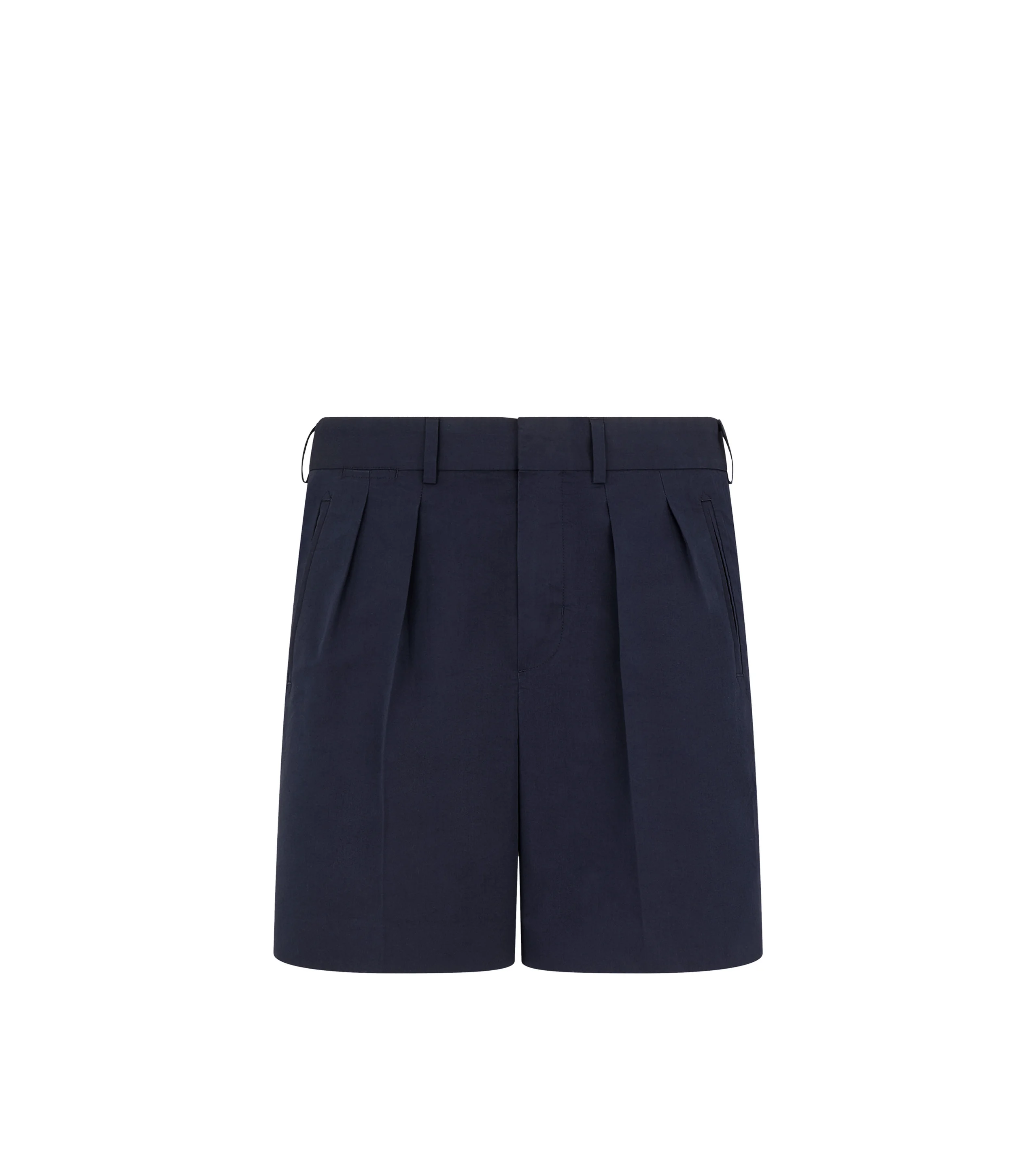 FLUID POPLIN TAILORED SHORTS - 1