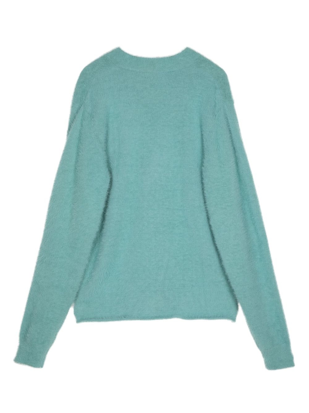 V-neck knit cardigan - 2